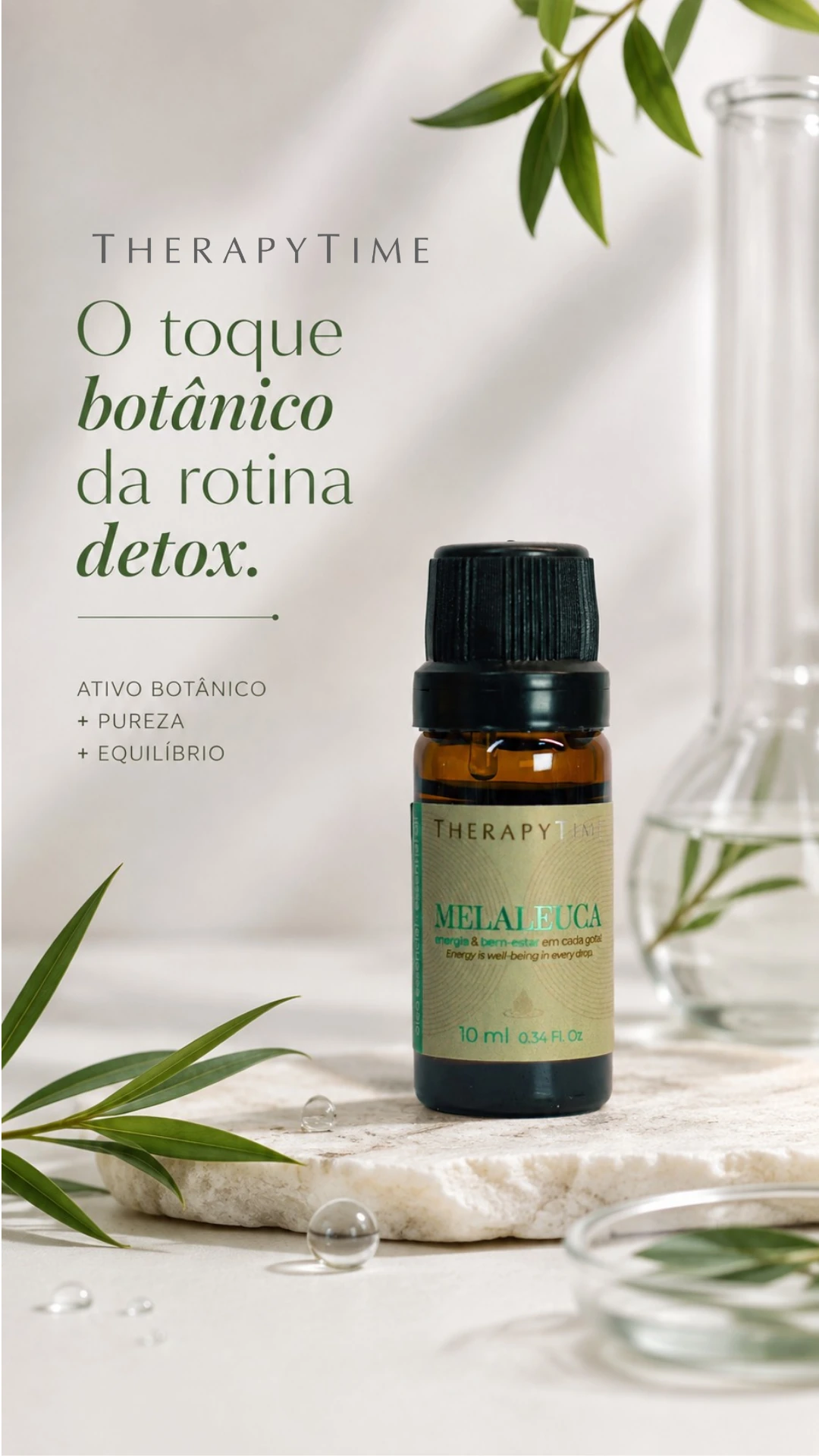 Óleo Therapy Time em composição botânica