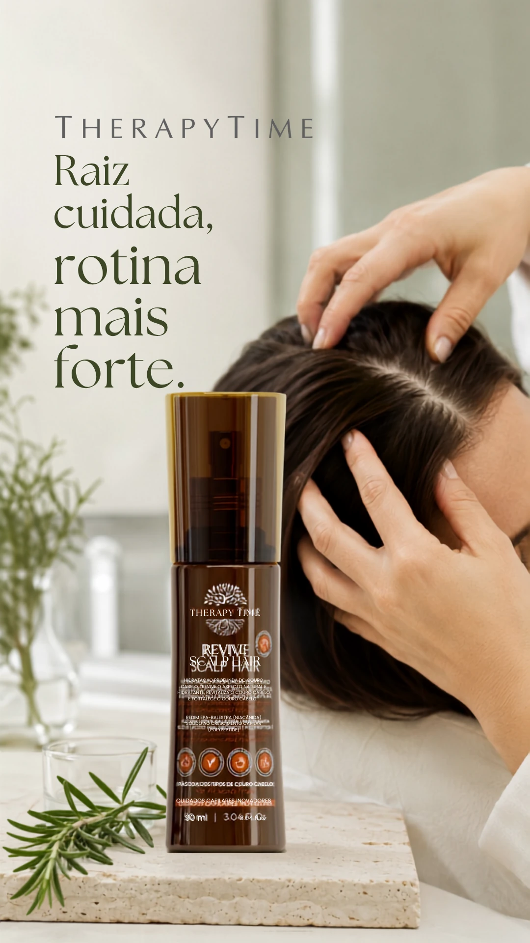 Produto Therapy Time em uso
